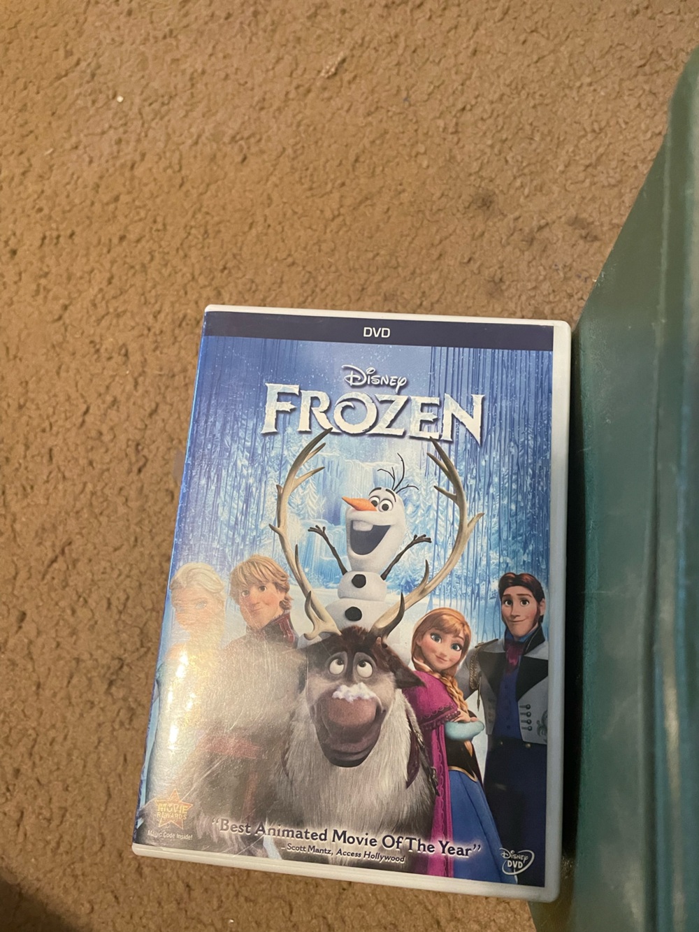 Disney Frozen collection DVD with Blue and White Cover Art